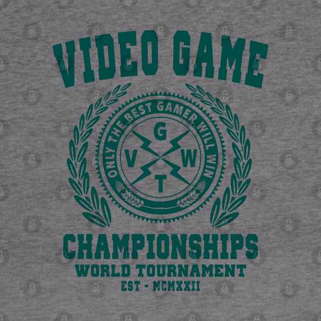 GAMING - VIDEO GAME CHAMPIONSHIPS - GAMER by Tshirt Samurai